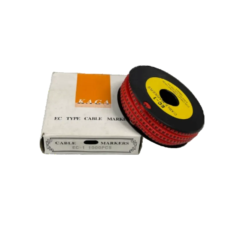 Grippes W Marker Red 2.6mm to 4.2mm 1000pcs cable management markers on a spool with labeled box