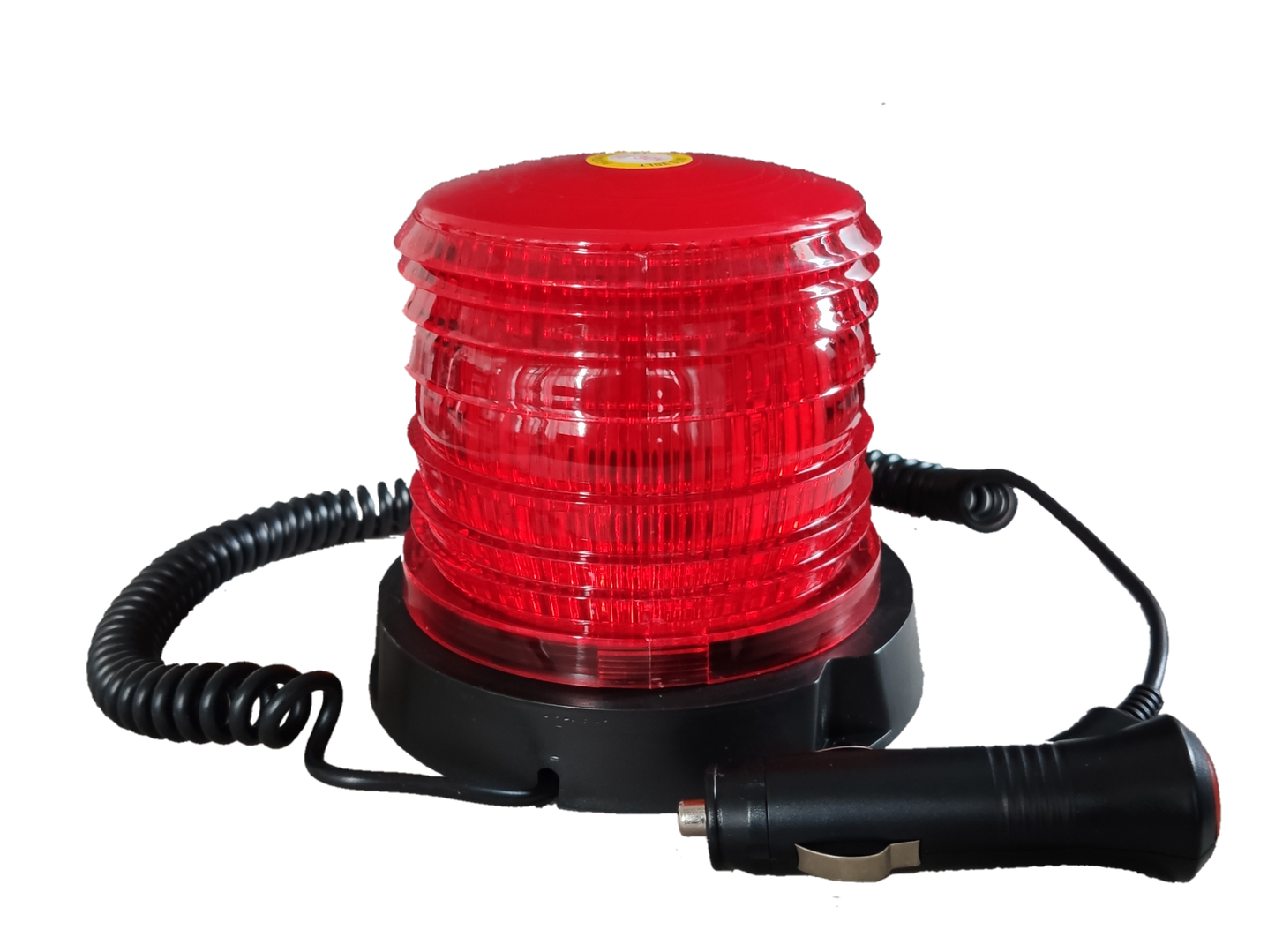 Sub Zero red Warning Light 10-30V DC with coiled power cord and plug for vehicles