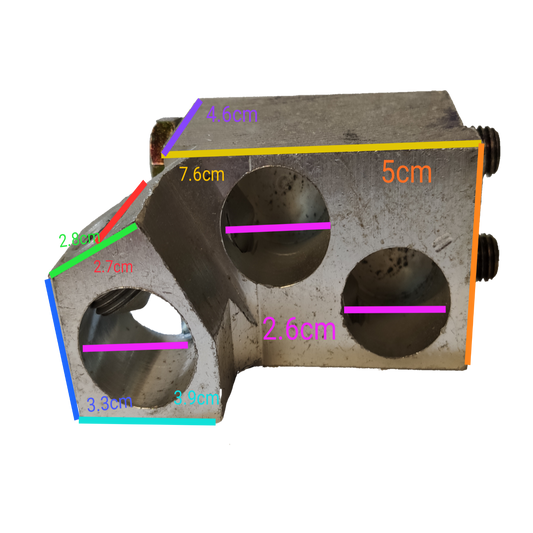 Westinghouse Mechanical Lug for NB Breaker electrical circuitry metal component with multiple circular openings