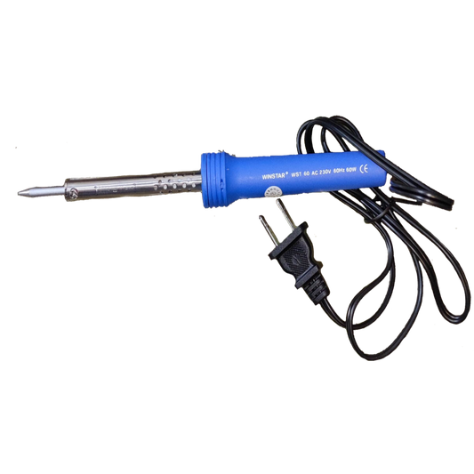 Winstar 60W Soldering Iron 220V with blue handle and electric plug for precise soldering tasks