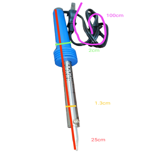 Winstar 80W soldering iron 220V with blue handle and 100cm power cord for precise electronic repairs