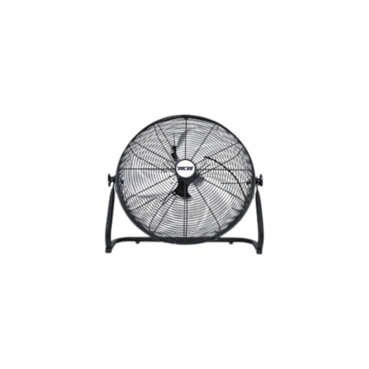 Tailee 18 inch industrial floor fan black metal cage with tilt stand high airflow for workshops