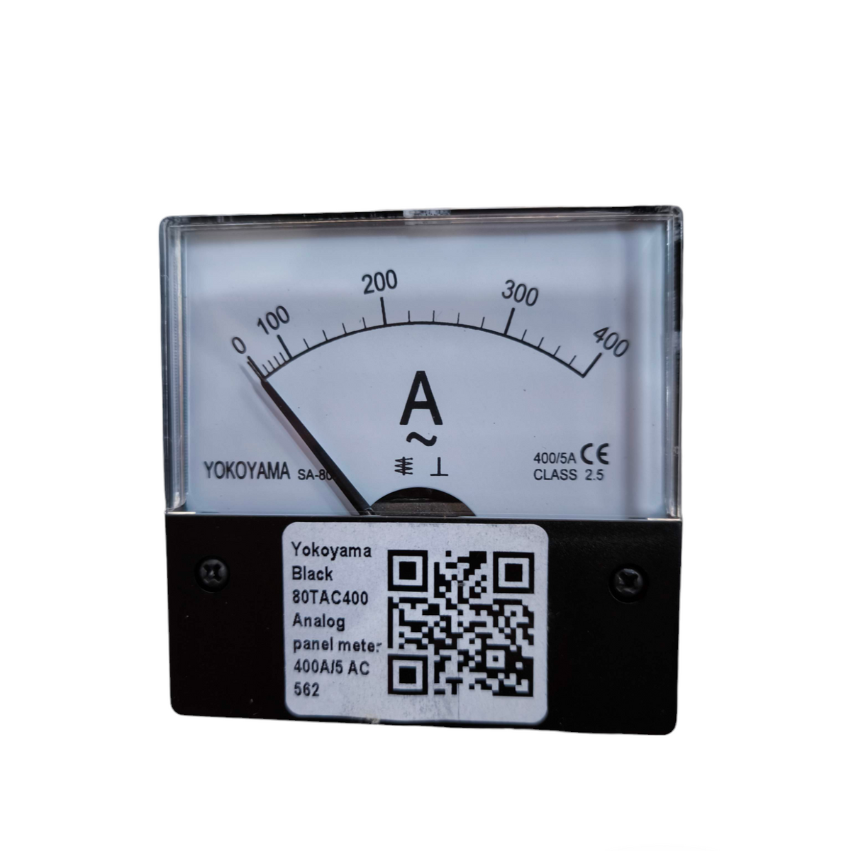 Yokoyama 400A AC Panel Meter 80mm x 80mm analog electrical circuitry part with clear display