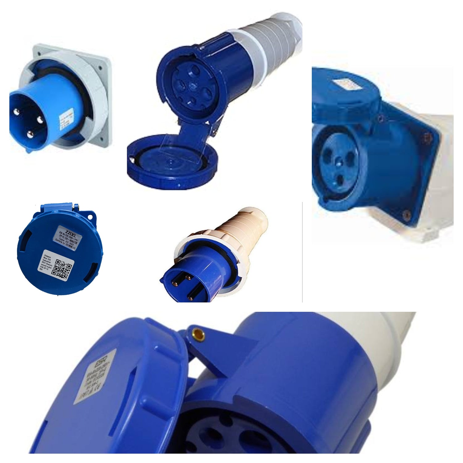 63A 2P+E IEC Industrial Connector