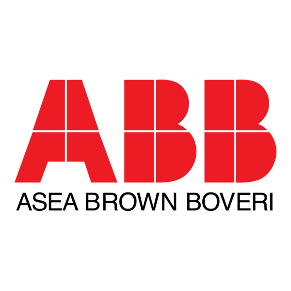 ABB electric control systems logo representing advanced electrification and automation solutions
