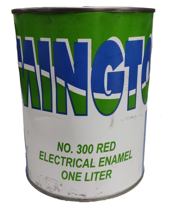 One liter can of Remington electrical varnish No. 300 red electrical enamel for insulation and protection