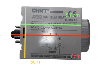 Chint Time Delay Relay 0-60 Secs 110V AC JSZ3F 60Secs 110VAC 8 Pins