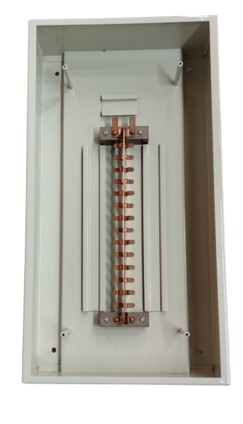 Panel Board 14 Branches 2 Pole Main and 2 Pole Branches For Miniature Circuit Breaker  Surface Type( Panel Board Only)