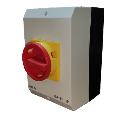 Grippes Isolator Switch 63A 3Pole 220V , Disconnect Switch 3 Pole 63A 220V,  Isolation Switch