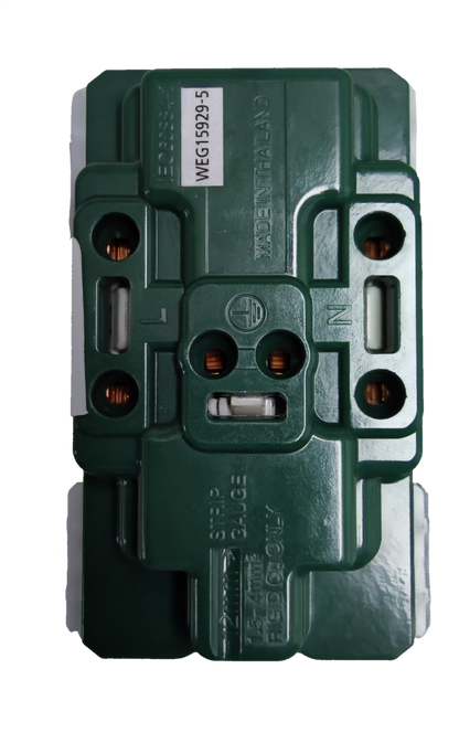 Panasonic Duplex Outlet with Ground Universal 16A 250V, Duplex Universal Outlet with Ground, 2 Gang Universal Outlet with Ground WEG15929