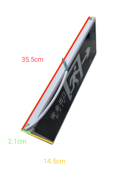 Exit Sign Right Arrow Running Man 3W 220V Green Glass GB17945-2000 (I) SF