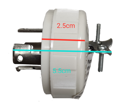 Panasonic 20A Twist Lock Plug 3P+E (4P) 250V (ML-3) WF6420, Twistlock Plug 20A 3P+E
