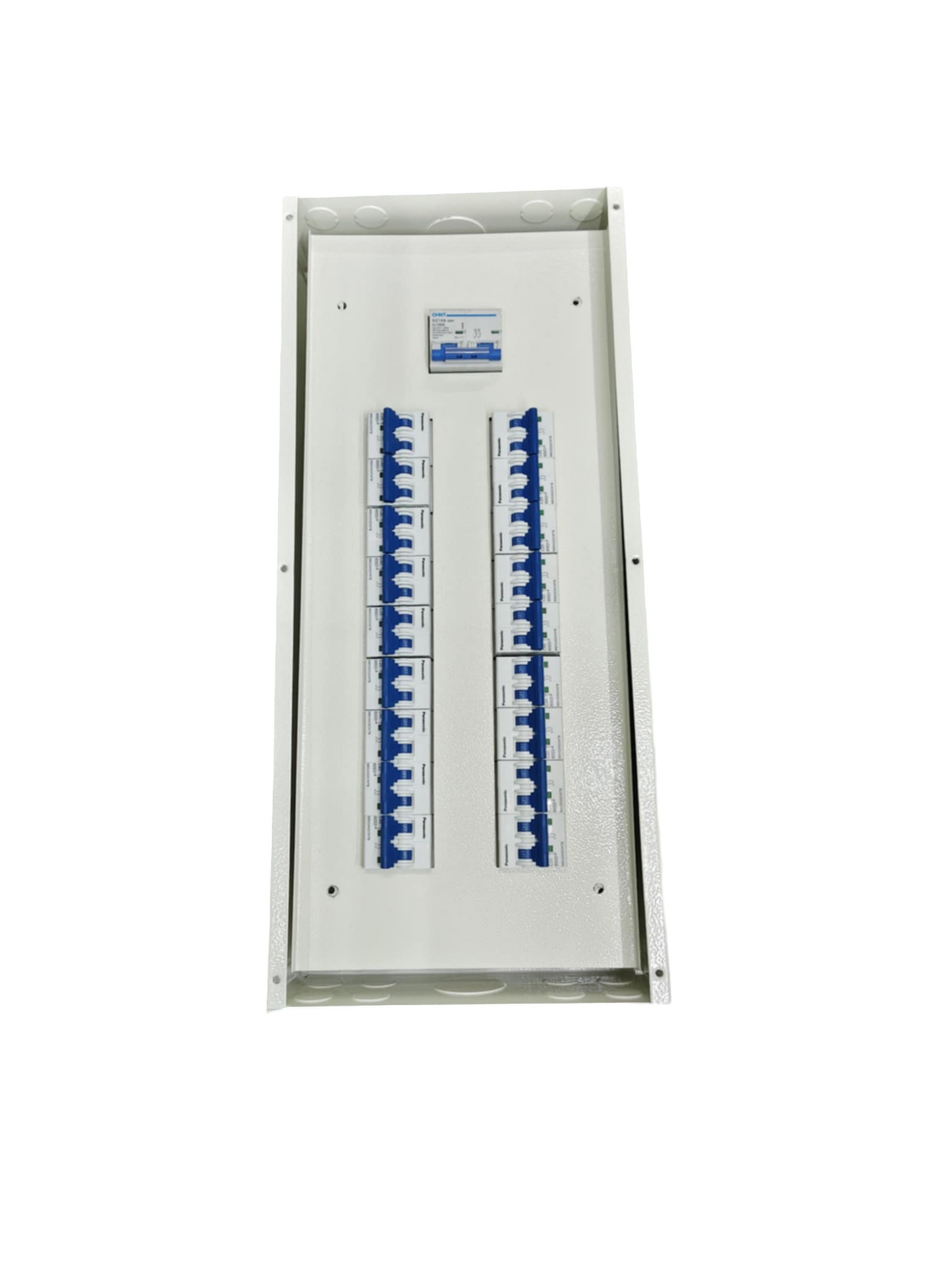 Panel Board 100A 2Pole Chint Miniature Circuit Breaker Metal 2 Pole Main and 18 Branches 2 Pole Panasonic
