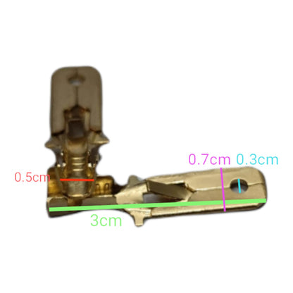 Local Terminal Lugs Connector Type for 3.5mm Wire 1.1mm Head Male and Female, Spade Connector 1.1mm Male and Female, Terminal Spade Connector, Spade Terminal