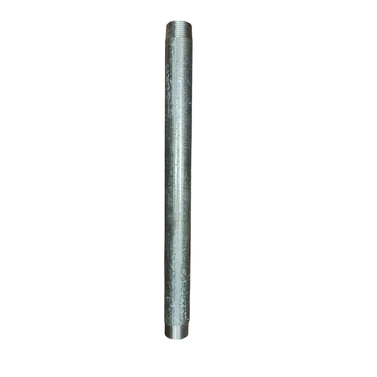1 inch EMT conduit pipe nipple made of durable metal for electrical installations and conduit connections