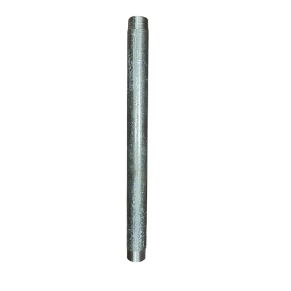 1 inch EMT conduit pipe nipple made of durable metal for electrical installations and conduit connections