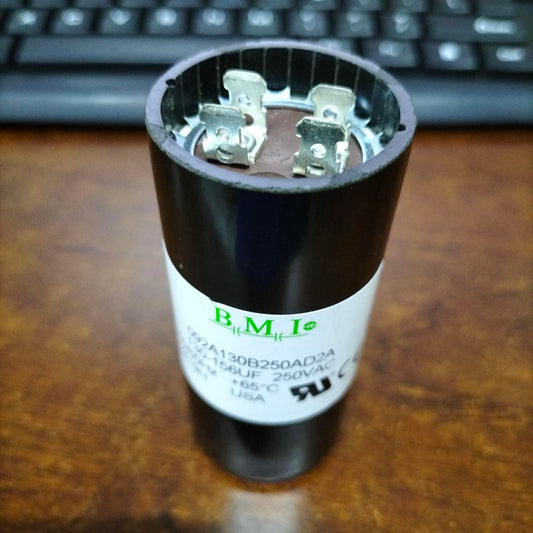 BMI Motor Starting Capacitor 130-156UF 250V, Capacitor 130-156MFD