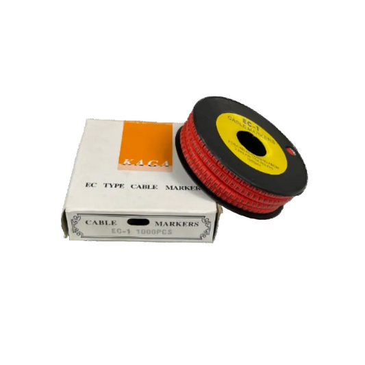 1000pcs Cable Marker Red - E on a roll designed for effective cable management and organization