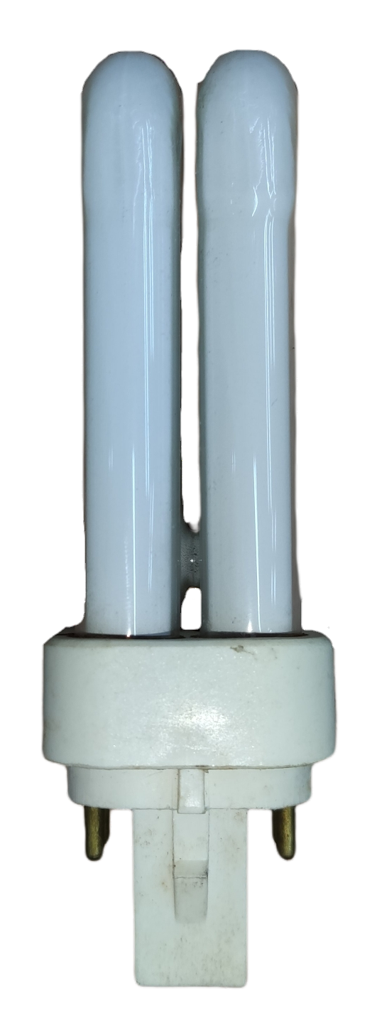 10W 4 pin light PL daylight compact fluorescent bulb with white twin tube design from China