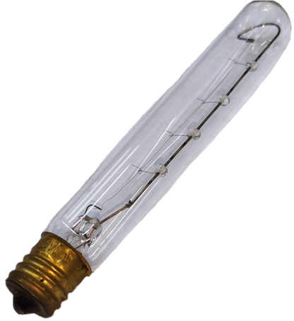 Denko 10W E17 220V Tubular Filament Bulb with a vintage design for warm lighting