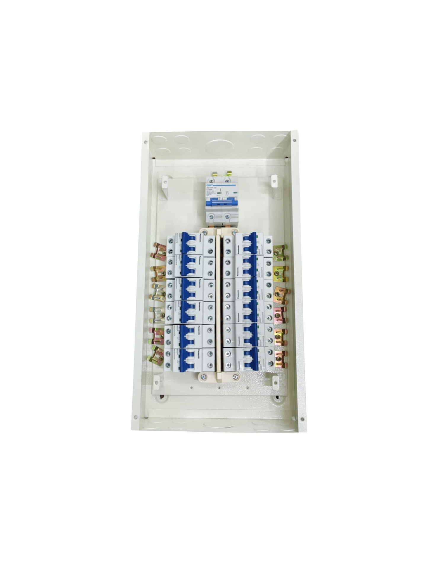 Panel Board 100A 2Pole Main Chint Miniature Circuit Breaker Metal with 12 Branches 2 Pole (Panasonic)