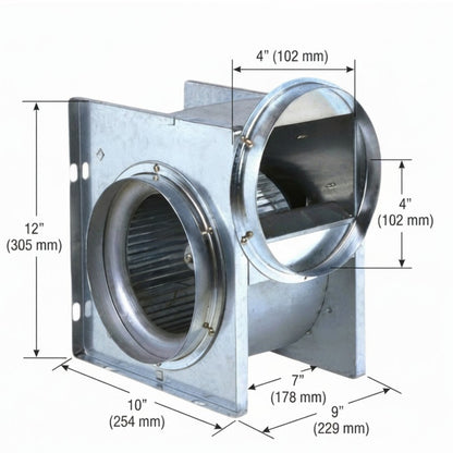 KDK 120mm (4.7 Inches) Mini Sirocco Ducted Fan, 167 CFM, 220V 12CGB15