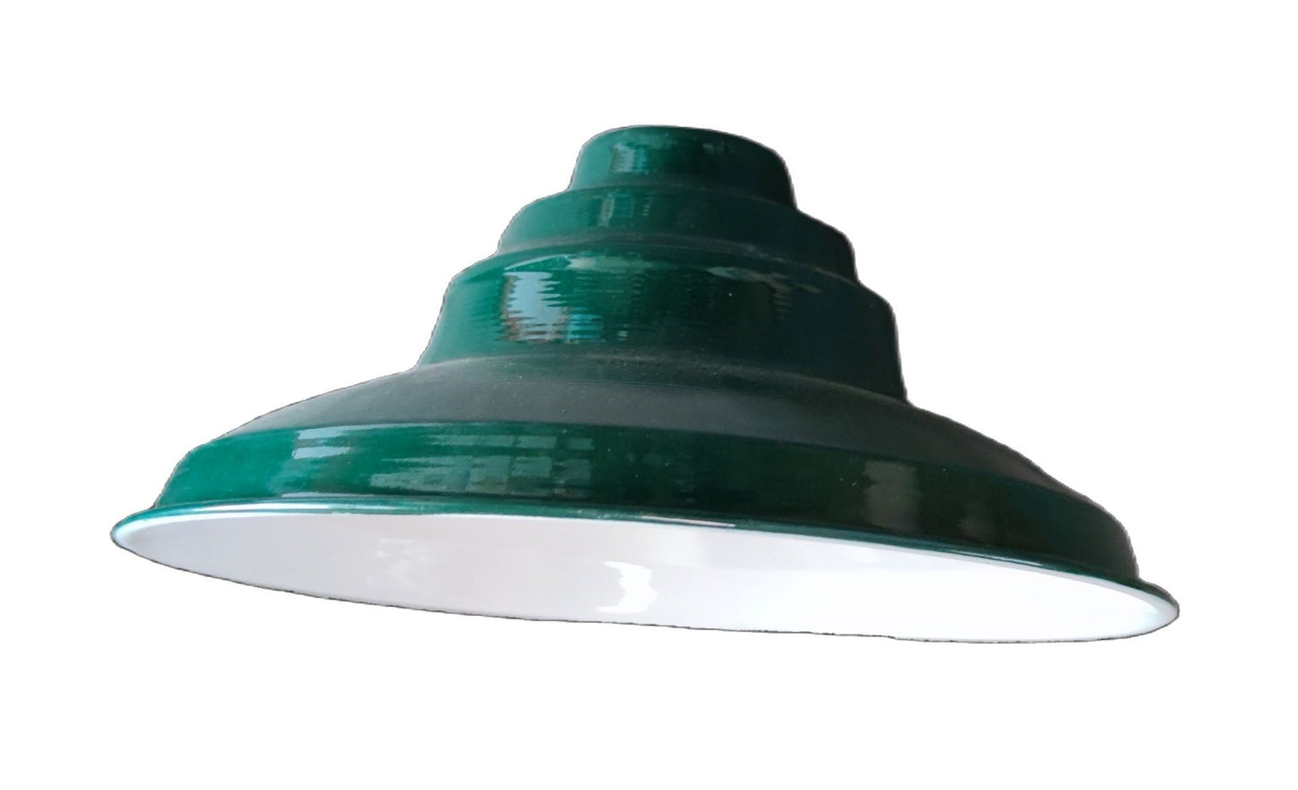 Amco 12 inch lamp cover with E40 socket in green for industrial lighting applications