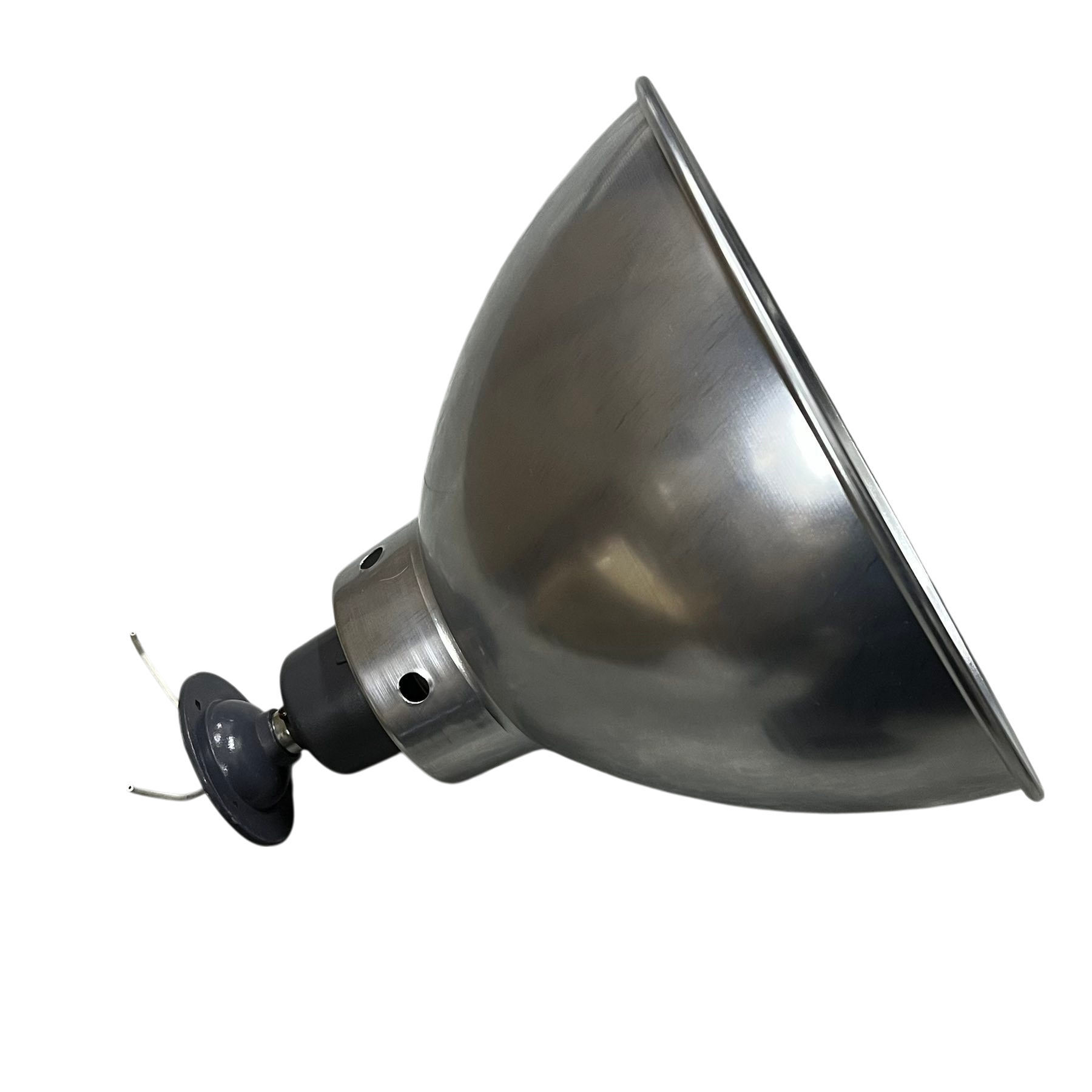 Biglite 12 inch luminum reflector E27 socket lighting installation accessory in metallic finish