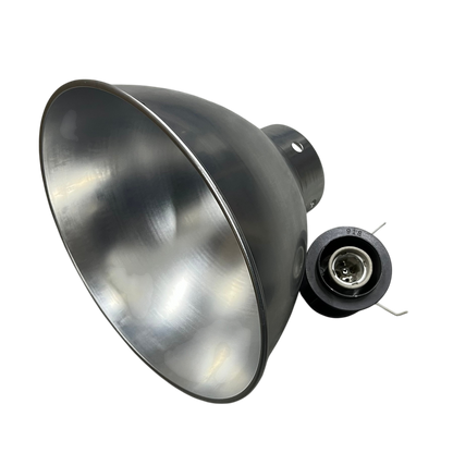 Biglite 12 inch luminum reflector E27 socket lighting installation accessory with metallic finish
