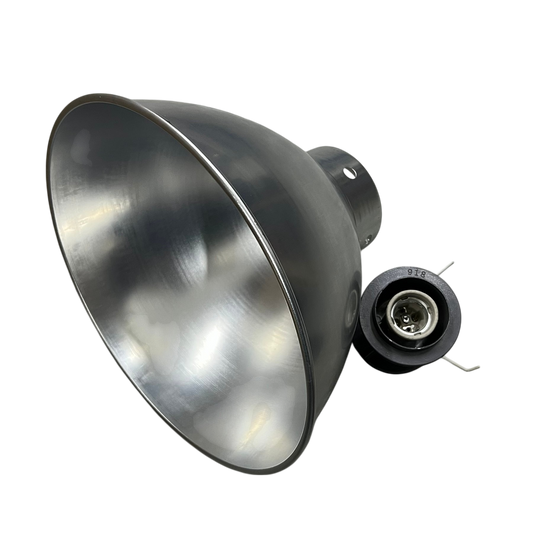 Biglite 12 inch luminum reflector E27 socket lighting installation accessory with metallic finish