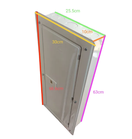 Chint 125A panel board with 20 branches featuring a sleek white design and multiple connection points