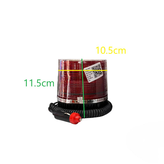Code Red 12V red strobe warning light with compact design and sturdy base for safe visibility