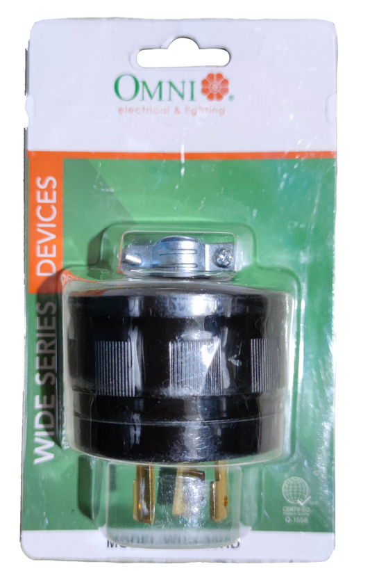 Omni 30A Twistlock Plug 220V , 30A Twist Lock Plug 2P+E WHG-30HD