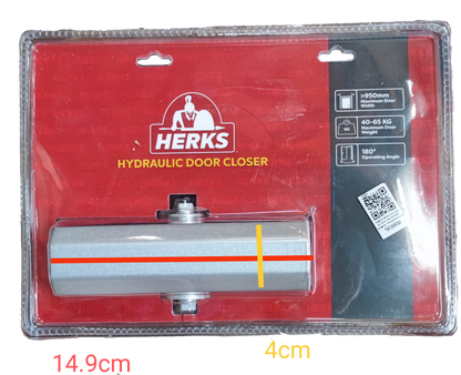 Herks Hydraulic Door Closer 40-65KG, 65KG Door Closer 950mm Maximum Door Wide 180 Degree Angle