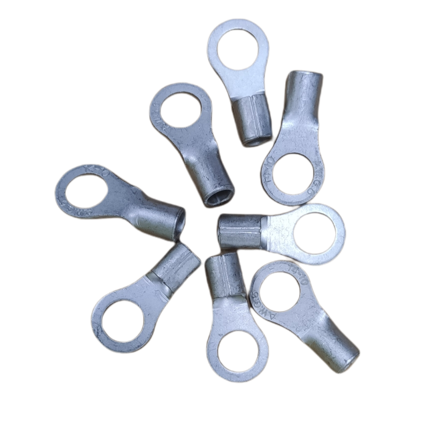 Set of 14mm ring terminal lugs for secure electrical connections in various applications