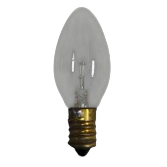Clear light bulb with a white base on a white background 15W Candle Bulb E-14 220V Incandescent Lamp Warm White 3000K Electx Electrical Supply
