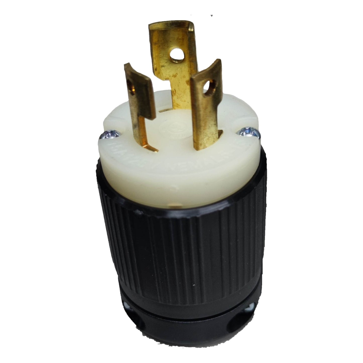 15A twist lock plug NEMA L5-15P with durable construction for secure connection in electrical applications
