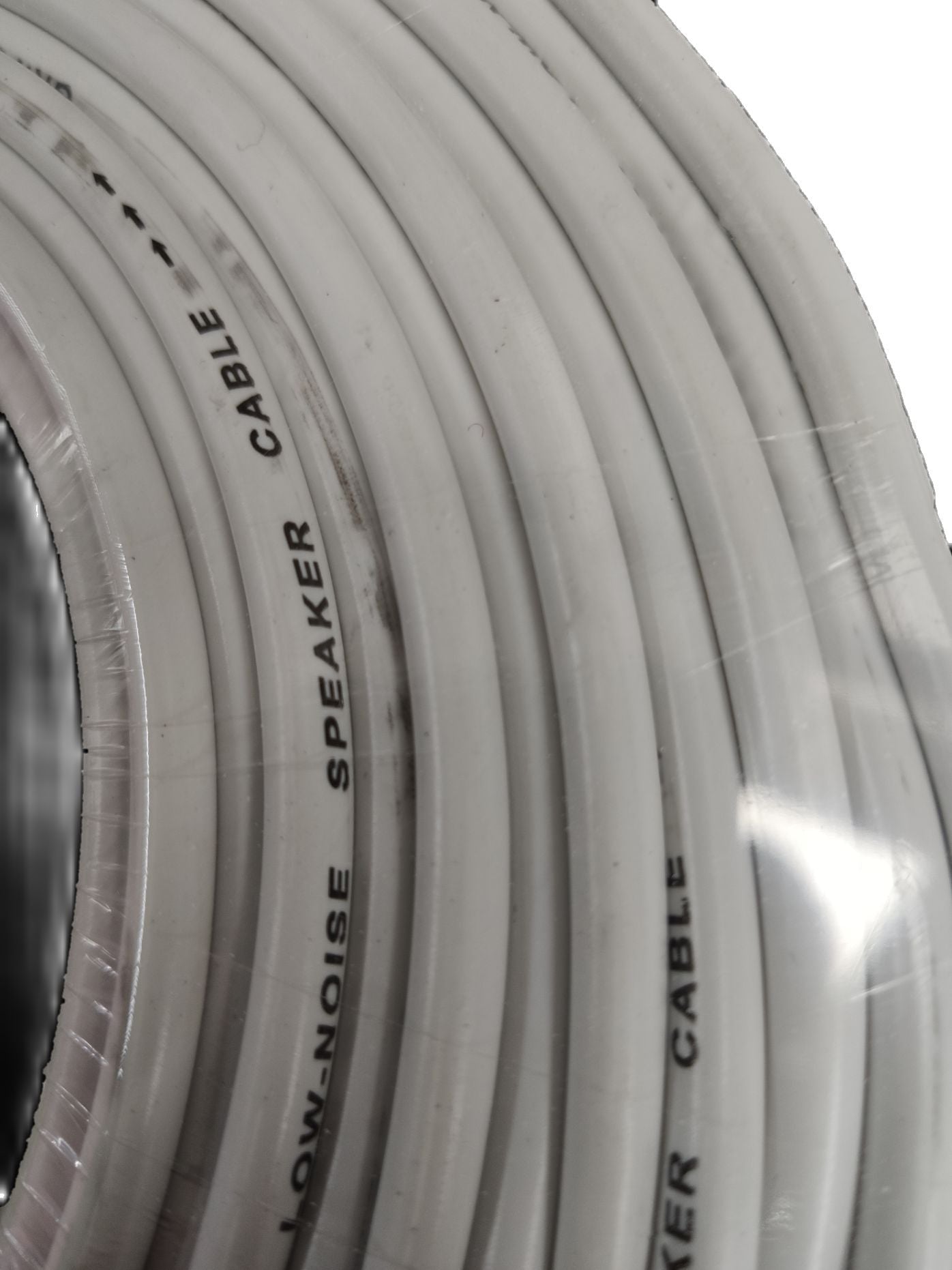Grippes 16 AWG speaker wire 75 meters white low noise cable coil for audio connections