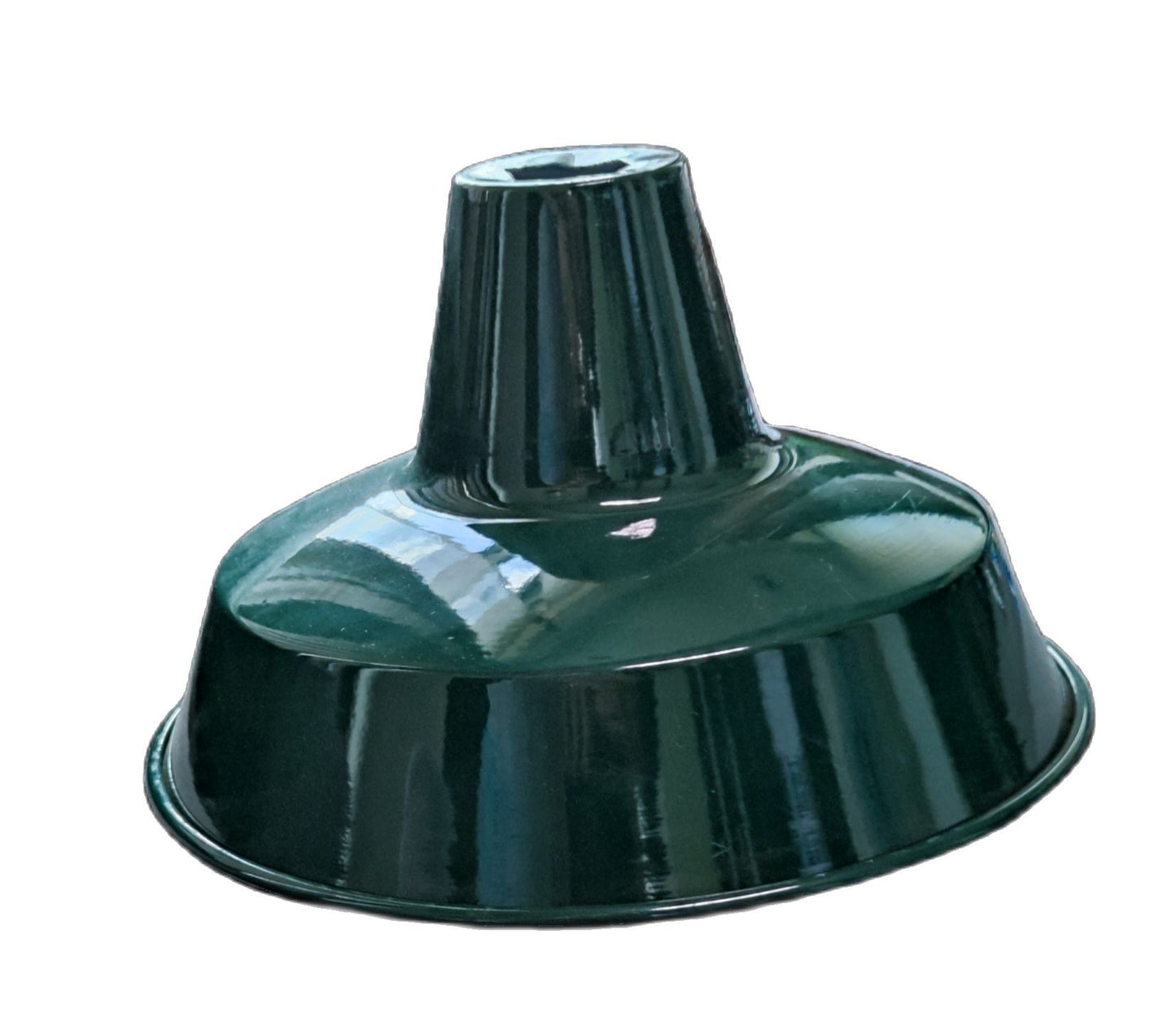 Amco 16 inch lamp cover E27 socket in glossy green finish for lighting installations