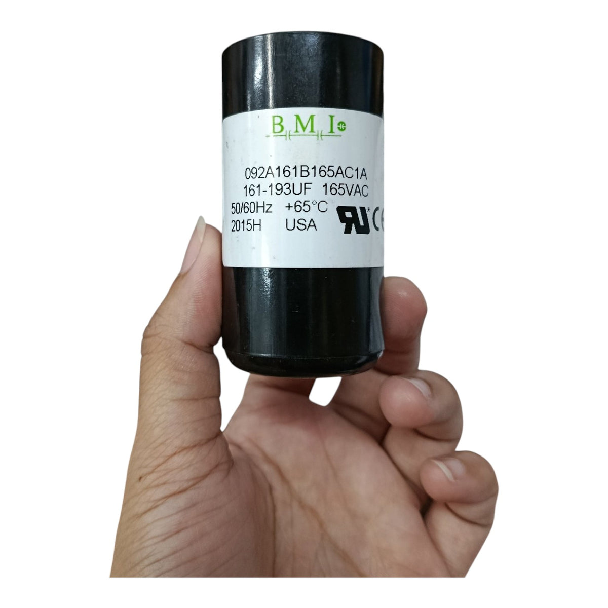 BMI Motor Starting Capacitor 161-193UF 165V AC, Capacitor 161-193MFD