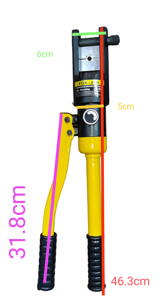 Grippes 16mm to 240mm cable crimping pliers with durable handles for precision crimping tasks