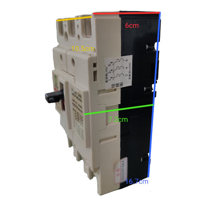 Koten 250A 3P Molded Case Circuit Breaker Three Phase MCCB Industrial Circuit Breaker 3 Pole Three Phase Circuit Breakers 25KAIC 250V PW-250SPS250A3P