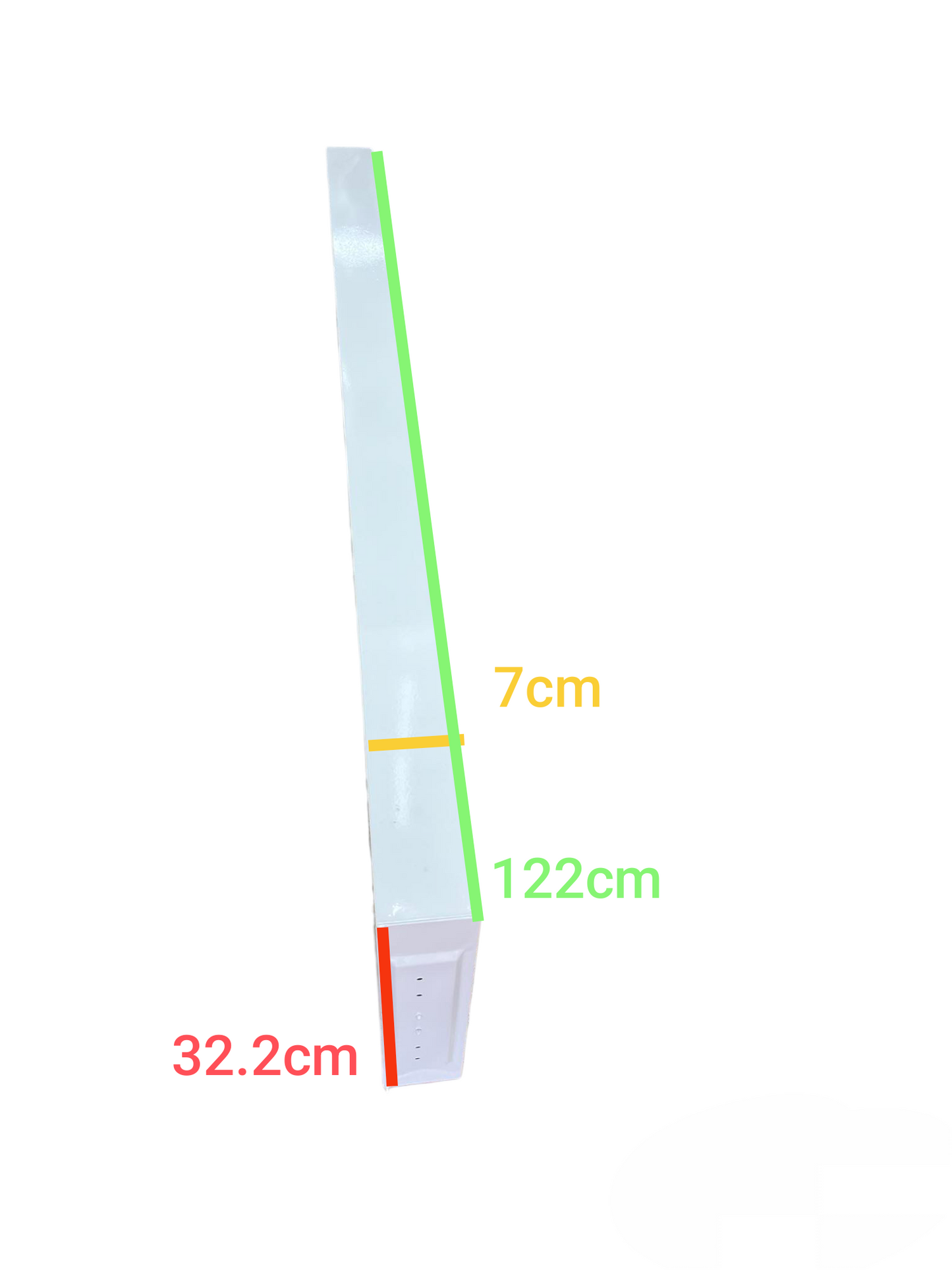 Denko 18W 220V T8 LED tube light 6500K with detailed measurements for ceiling light installation