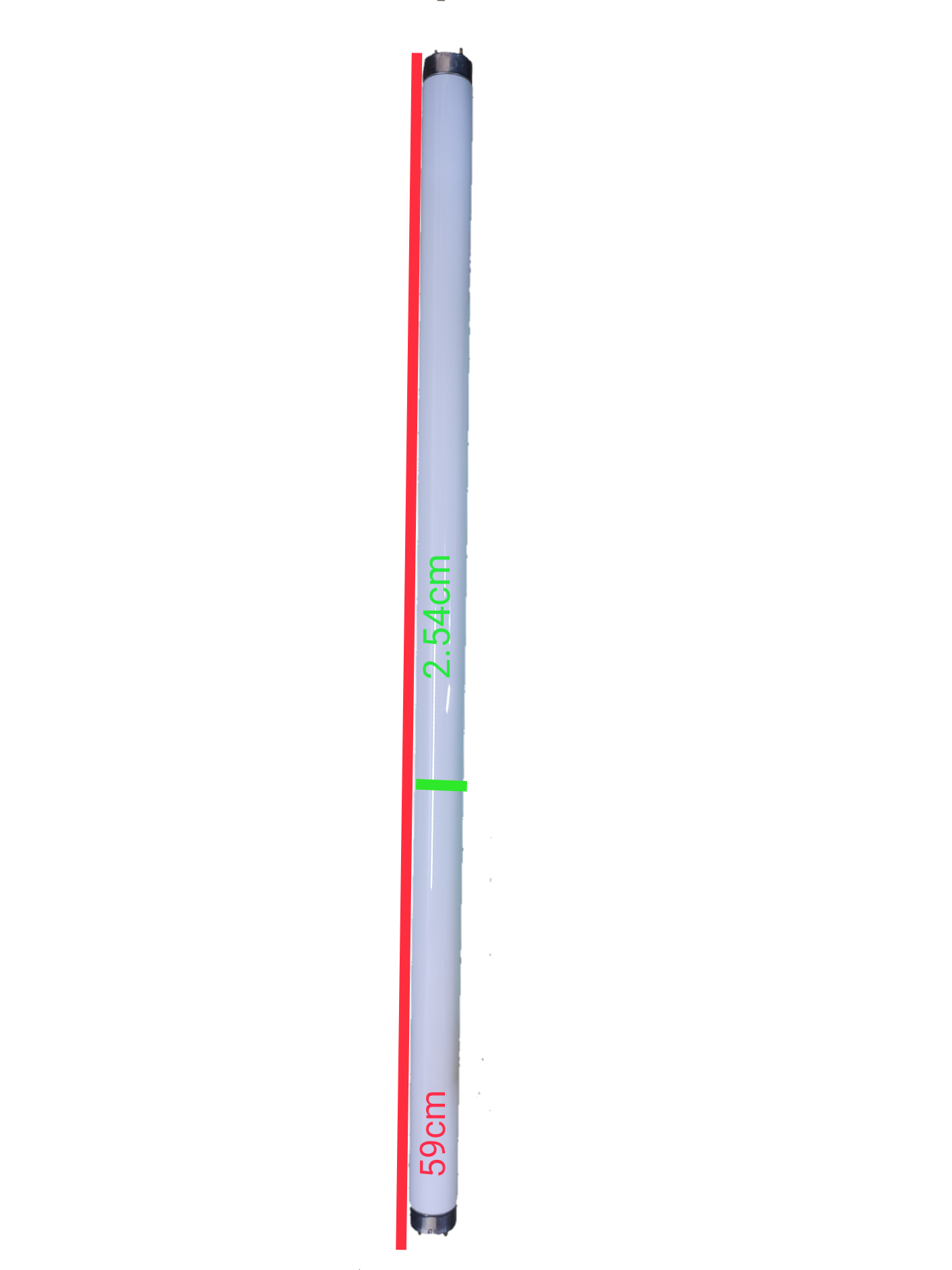 Philips 18W Fluorescent Tube T-8 Daylight with a length of 59cm for bright lighting