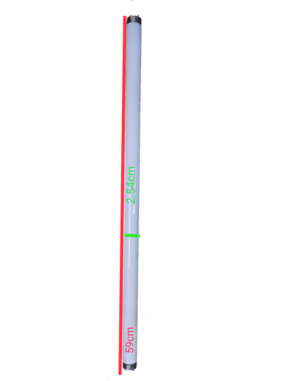 Philips 18W Fluorescent Tube T-8 Daylight with a length of 59cm for bright lighting