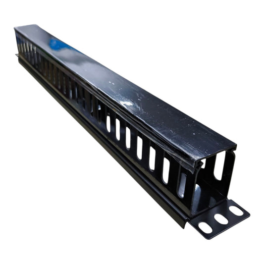 1U Cable Duct Wiring Organizing for Data Cabinet 45mm x 35mm Length 19 Inches I Electx Electrical Supply