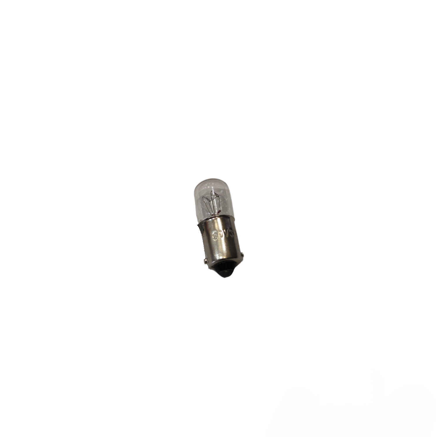 Small round metal bulb on a white background 1W Pilot Lamp B9 6V Made in Japan Indicator Bulb Electx Electrical Supply