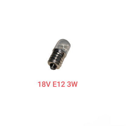 Small light bulb with technical specifications on a white background 1W Pilot Lamp E12 3cm x 1.2cm, Indicator Bulb, Machine Bulb Available in Different Voltage Electx Electrical SUpply