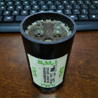 BMI Motor Starting Capacitor 250-300uF BMI , Capacitor 250-300MFD 250V AC