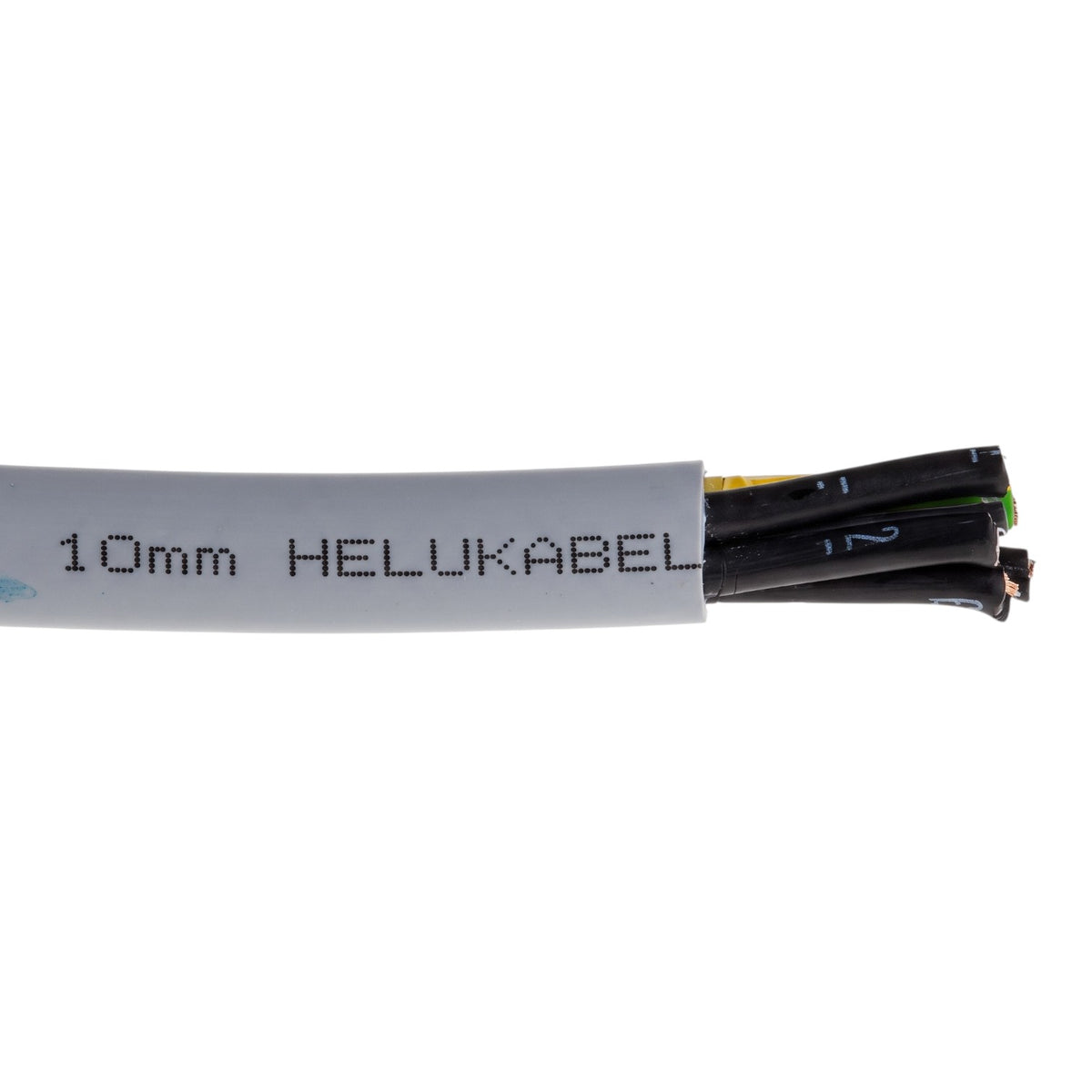 Helukabel Control Cable 10mm 8 AWG 3G or 4G 300V/500V Oil / Chemical Resistant Available in Different Lengths IEC 60228 Flame Retardant IEC60332-1-2